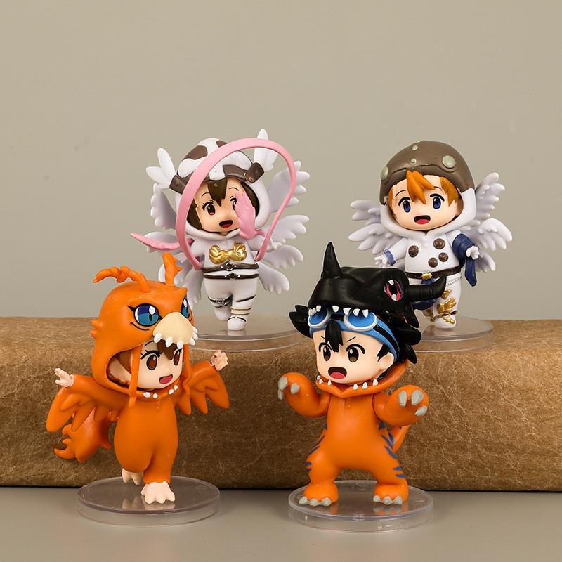 Изысканные ПВХ Аниме Фигурки Digimon Taichi Yamato Sora Koushiro Mimi Коллекционный Набор