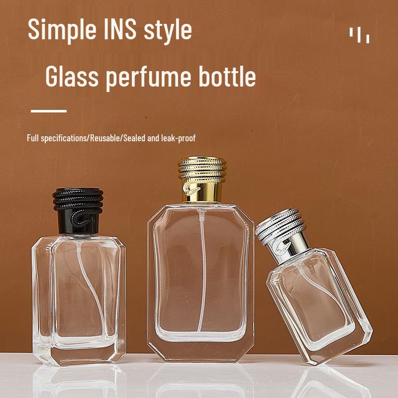 Clear Glass Perfume Spray Bottle for Cosmetic Samples