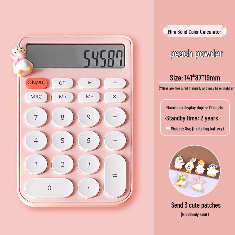 Compact 12-Digit Multifunction Calculator for Office, School, and Exams