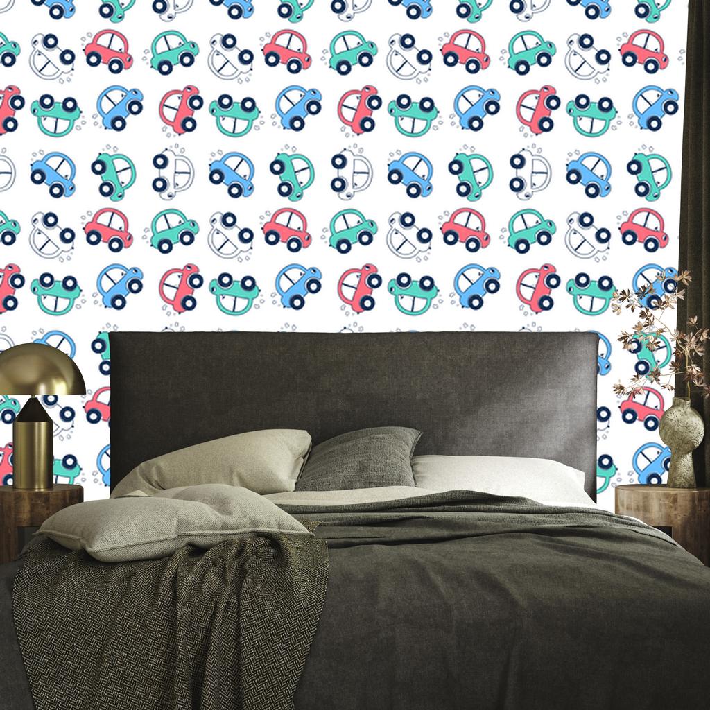 Wallpaper Cars and colorful cars for living room and bedroom 50x1000