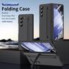 Чехол с держателем для ручки и слотом для Samsung Galaxy Z Fold 3 4 5 6 Fold5 с кронштейном для ручки, передняя стеклянная пленка, защитная пленка ZFold6, роскошный чехол