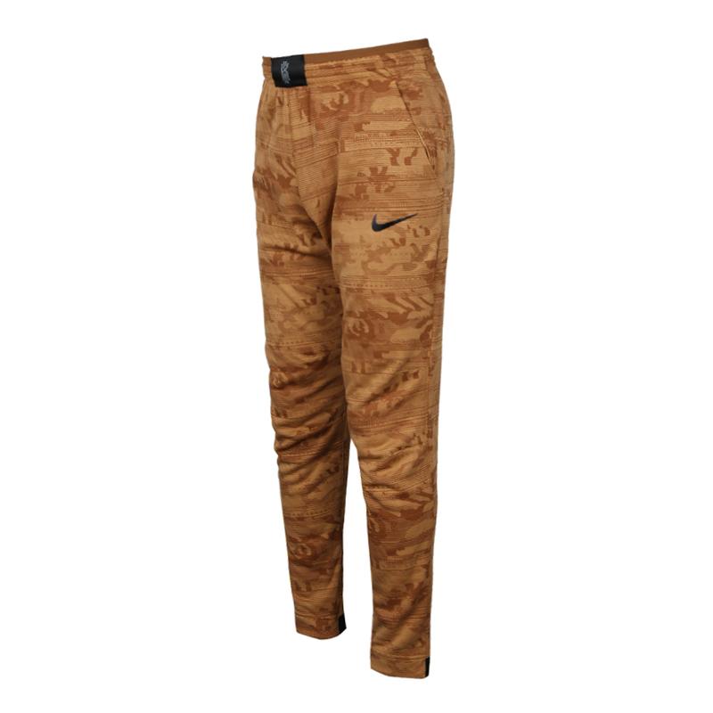 Nike Прямые повседневные брюки с камуфляжным принтом Dri-Fit, мужские брюки, желтые 890656-722