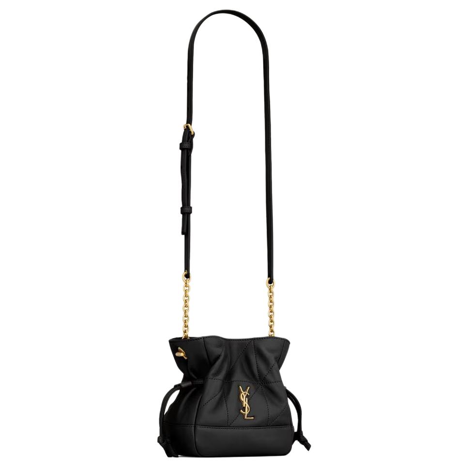 Saint Laurent Medium Pouch Bag Nero Women Bags Black 859174-AAB32-1000