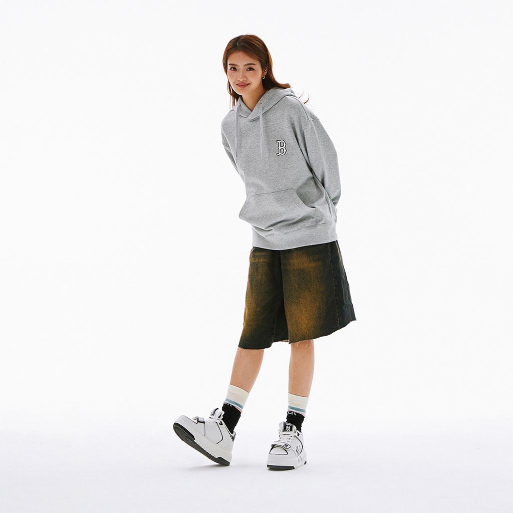 Новый свитшот MLB SS24 Унисекс Серый 3AHDM0141-43MGS