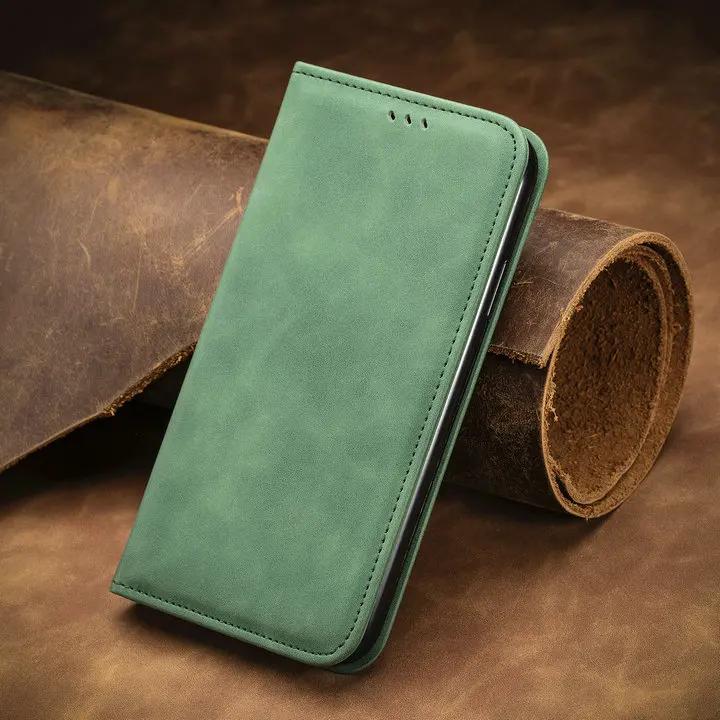 Strong Magnetic Leather Case For Motorola Moto G85 G75 G15 G05 G55 G54 G84 Edge 50 Neo 40 Pro Wallet Cards Solt Flip Book Cover