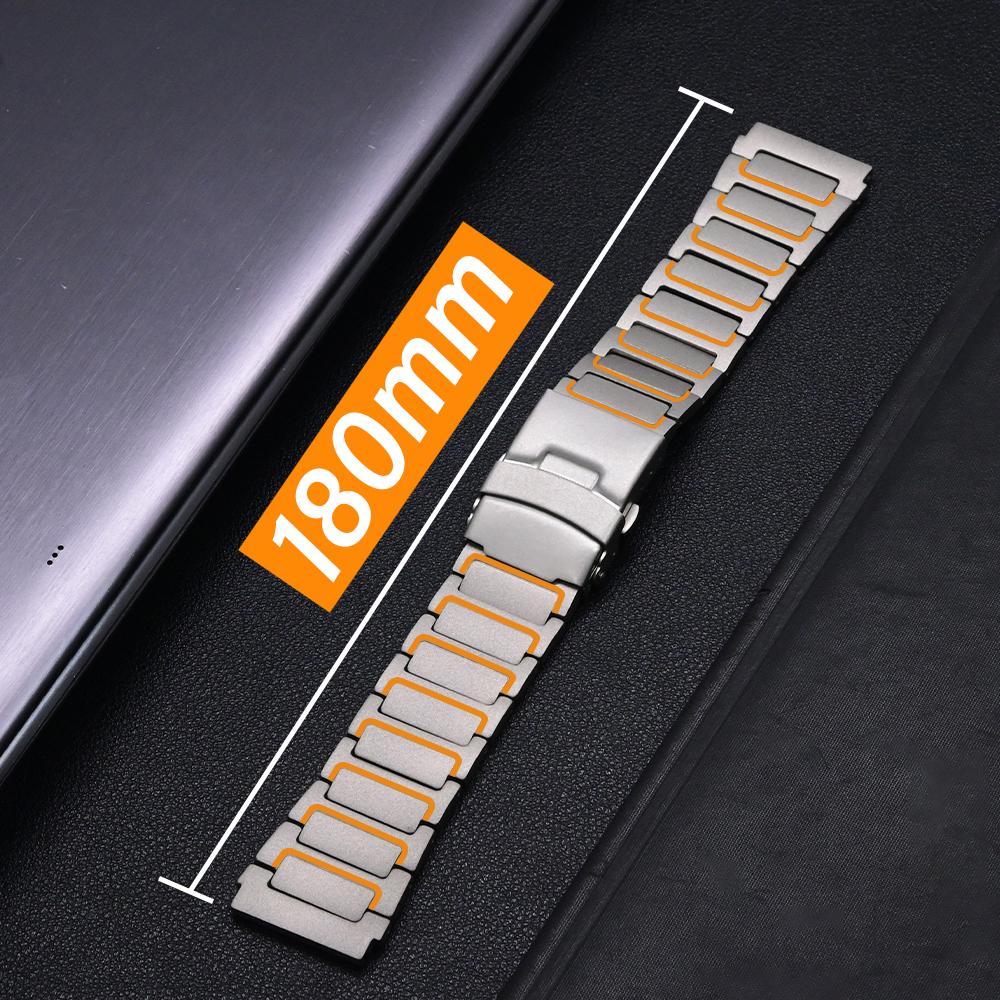 22-миллиметровый титановый ремешок для Amazfit Balance GTR 4/3/2 Роскошный деловой браслет для Huawei Watch GT5 Pro GT4 46мм 4Pro Ultimate