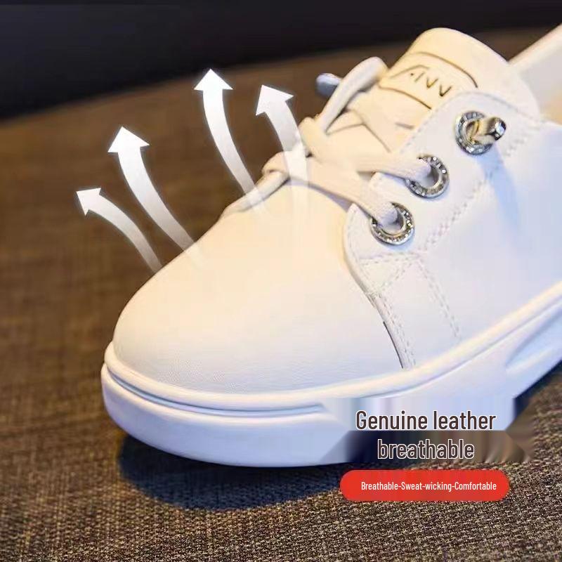 2024 Женские Универсальные Легкие Весенние Кроссовки - Белые, Дышащие Повседневные Модные Туфли