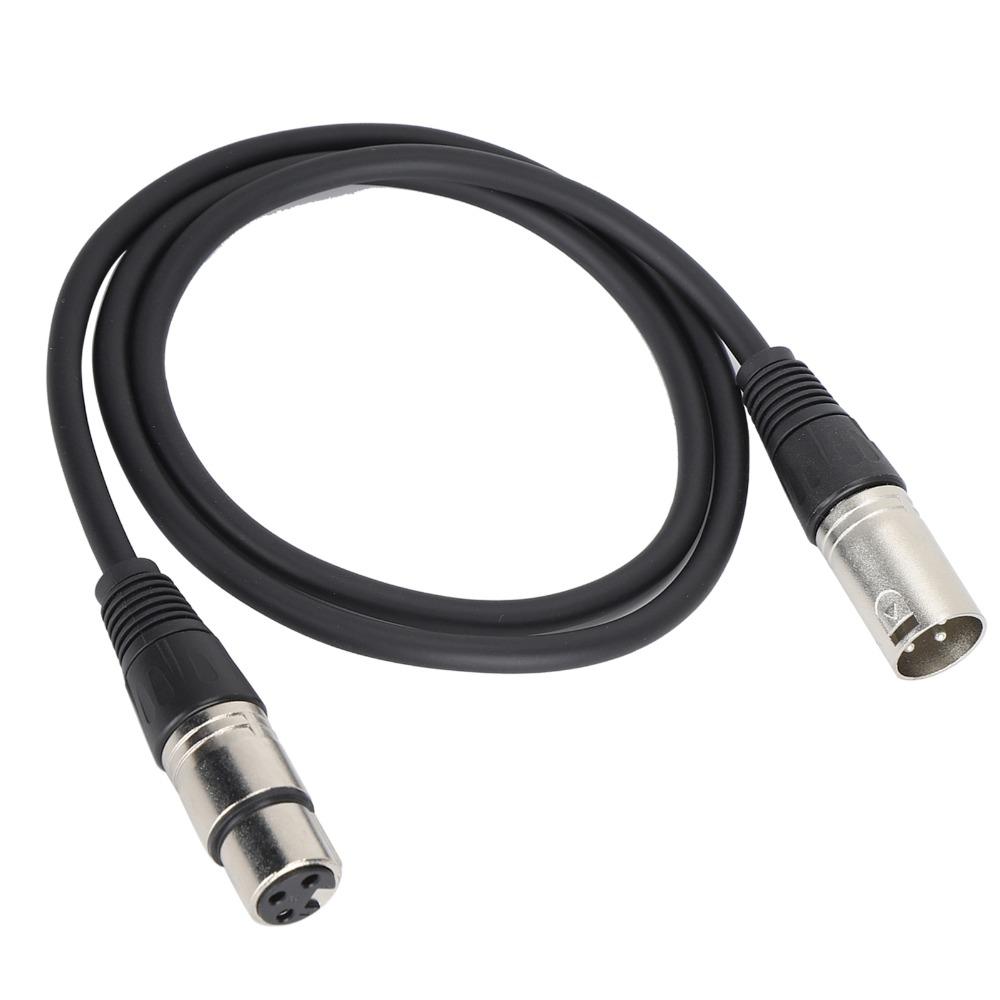 1m/3.3ft Microphone Cable 3Pin XLR Male to 3Pin XLR Female Male to Female Cable for Speakers