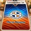 Flannel BlanketLuton Town Custom Name Text Personalized Soft Warm Throw Blanket Home Decor Gift