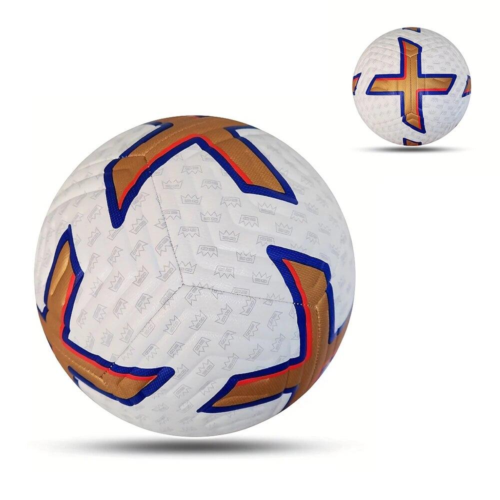 Футбольные мячи, официальный размер 5, материал из искусственной кожи, машинная прошивка, высокое качество, футбольные тренировочные ворота, команда, матч, лига, футбол, 1 шт.