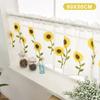 Half Window Short Sheer Curtains Elegant Lace Floral Pattern Ideal Housewarming Gift for Kitchen Bathroom Window Decoration