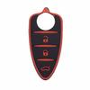 Cocolockey Брелок для ключей автомобиля для Alfa Romeo 156/159 /Mito/Giulietta/Gt/4C Резиновый 3-кнопочный корпус дистанционного ключа Аксессуары для девушек