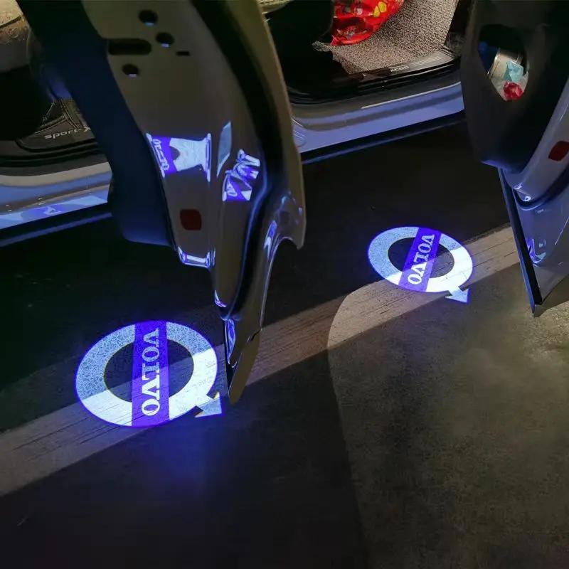 For Volvo S922PCS Car Door Emblem LED Light Welcome Lamp Wireless Laser Projector for Volvo XC40 XC90 V40 V90 V60 XC60 S80 S60 S90 V70 XC70