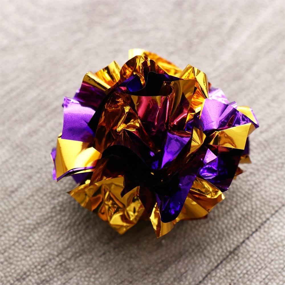 5 шт. Интерактивная кошачья погремушка бумажный мячик случайного цвета игрушка-когтеточка для кошек игра