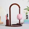 Wooden Yarn Spool Rack with Stable Base Smooth Edge Burr Free Versatile Yarn Ball Dispenser Stand Yarn Spool Rack