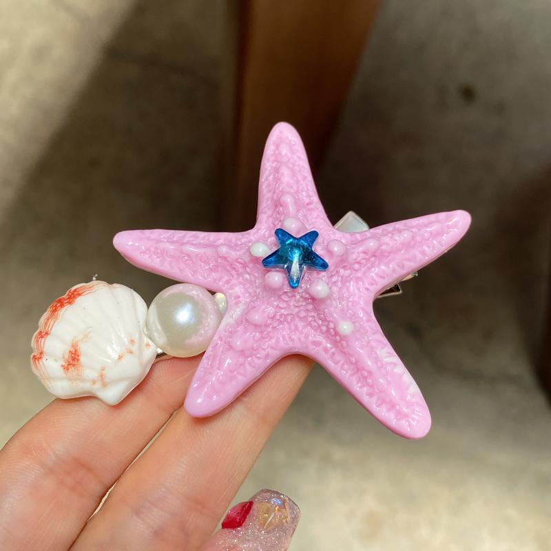 Star Pattern Side Hair Clips for Women Korean Fashion Hairgrips Lightweight Headwear for Daily Wear