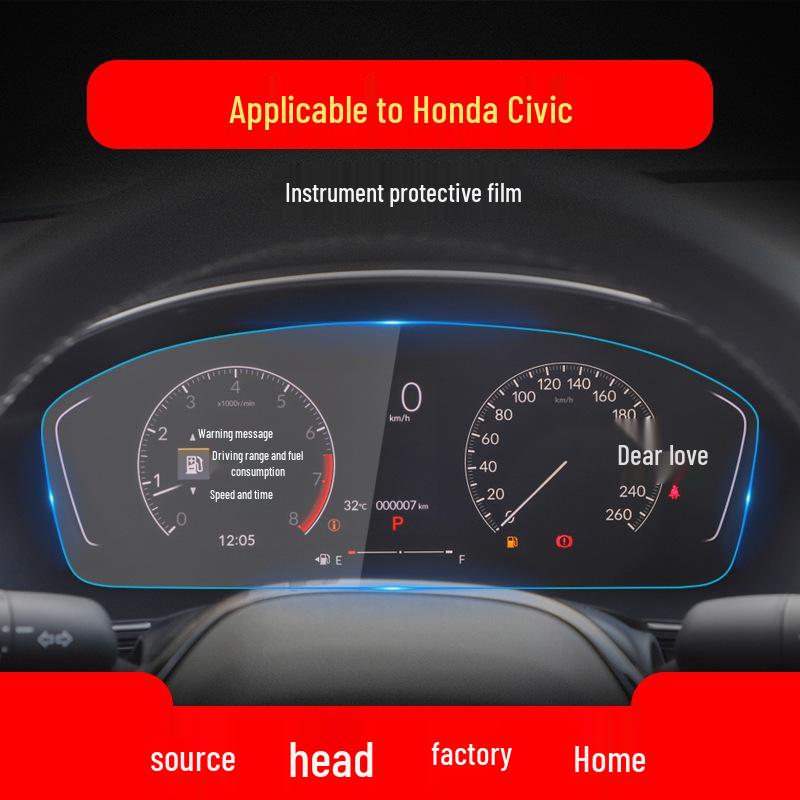 Защитное стекло для экрана навигационной системы центральной консоли 25 моделей Honda Civic