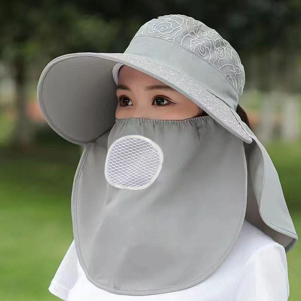 Солнцезащитная шляпа с защитой от УФ-лучей для лица и шеи, кепка-солнцезащитный крем, летние женские шляпы для рыбалки, охоты, пеших прогулок
