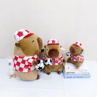 Новая футбольная шапка-капибара, кукла капибара, милая милая плюшевая игрушка