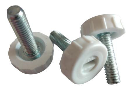 Foot knob M6 Fi18/20 20 PCS WHITE