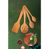 Wooden Wooden Spoon Set With Stand Food Serving Presentation Spoon Set Wooden Spoon Holder (5 Pieces)