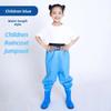 PVC Children Rain Pants Boots Half-Body Pants with Rain Boots Children Raincoat Jumpsuit  Fishing