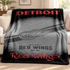 Detroit Red Wings blanket Flannel Blanket Soft Cozy Plush Throw for Sofa Bed Lightweight Home Decoration Outdoor camping