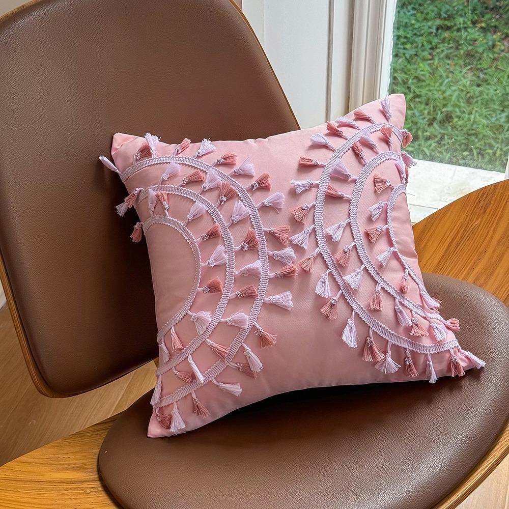 Наволочка с кисточками 45*45 см, моющаяся, скандинавская подушка, декор, красочная 18 дюймов, наволочка в стиле бохо, общежитие