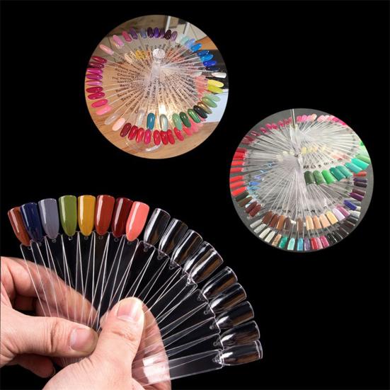 Подставка для гель-лака Поворотная съемная гладкая кромка Многоразовая витрина Лак для ногтей Пластиковый гель-лак для маникюра