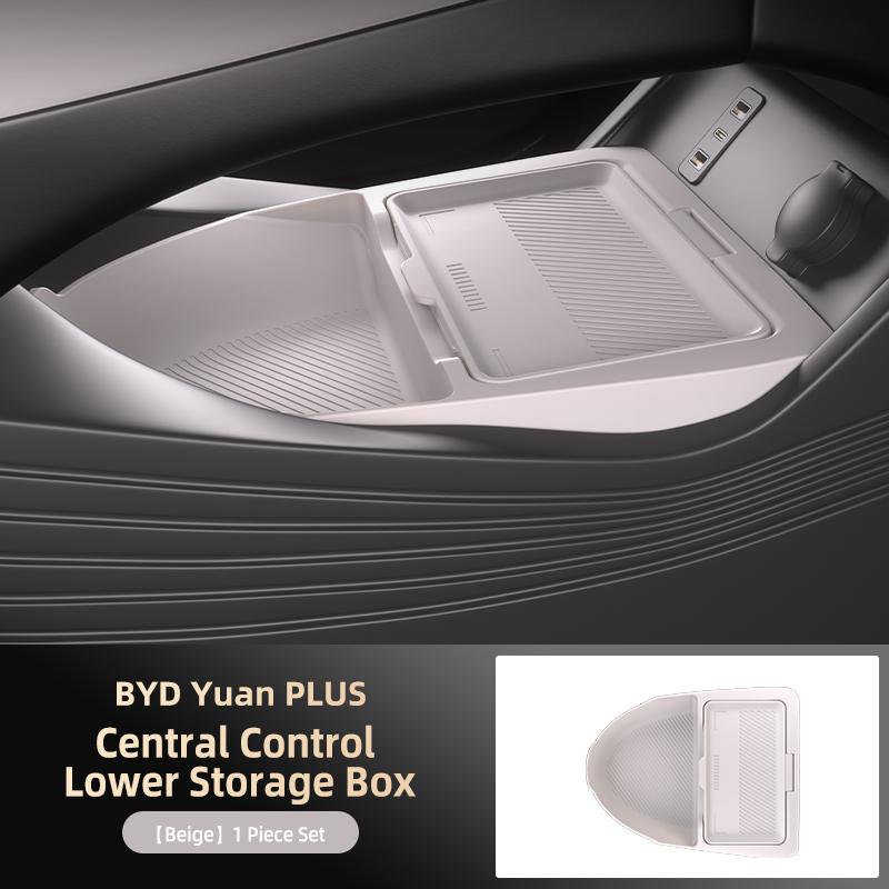 Для 2024 2025 BYD ATTO 3 Ящик для хранения Центральный подлокотник Скрытый ящик Органайзер для подстаканников Аксессуары для интерьера