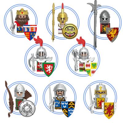 G0180 Средневековые Солдаты Рыцари Мини Собранный Строительный Блок Фигурки Игрушки