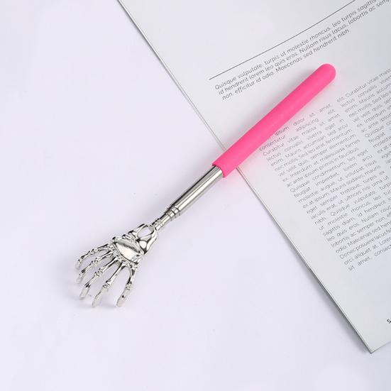 Extendable Stainless Steel Ghost Hand Back Scratcher Portable Telescopic Claw Massager Tool Funny Gift for Seniors Dad Men Women