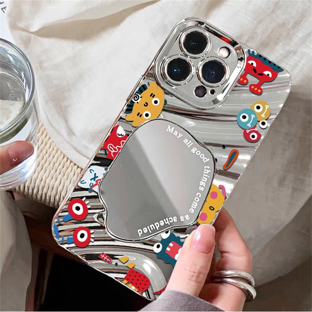 Чехол-зеркало для макияжа для iPhone 11 13 16 Pro Max iPhone 14 15 12 13 Pro Max 16 Plus 13 Pro Samsung A55 A54 A15 A12 A52S A34 A14 A30S A53 A52 A50