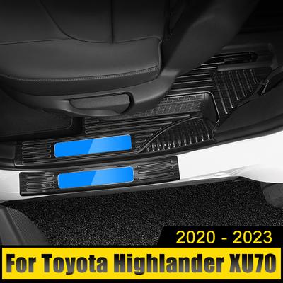 Автомобильные аксессуары для Toyota Highlander XU70 Kluger-2022 2023, накладка на порог из нержавеющей стали, защита педалей, накладка