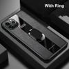 Роскошный чехол для телефона Hoder с кольцом-подставкой из искусственной кожи и мягкой рамкой для Iphone 13 12 11 Pro Max, противоударный защитный чехол для полного объектива камеры для Iphone 13 12 Mini 8