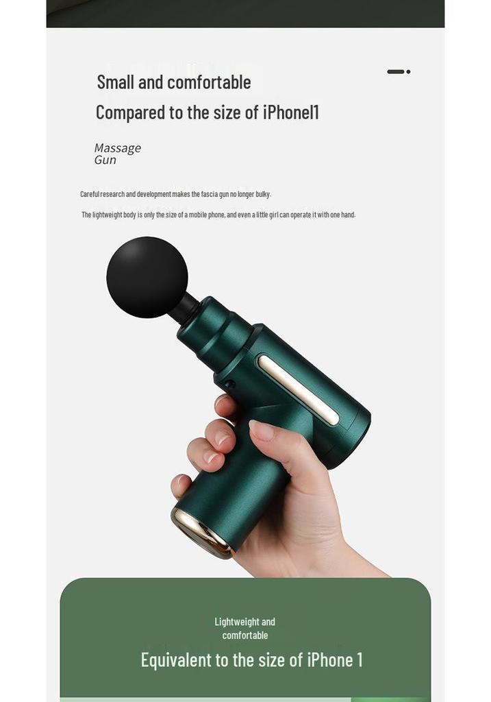 Rechargeable Mini Fascia Gun Muscle Massager for Professional-Grade Fitness Relaxation