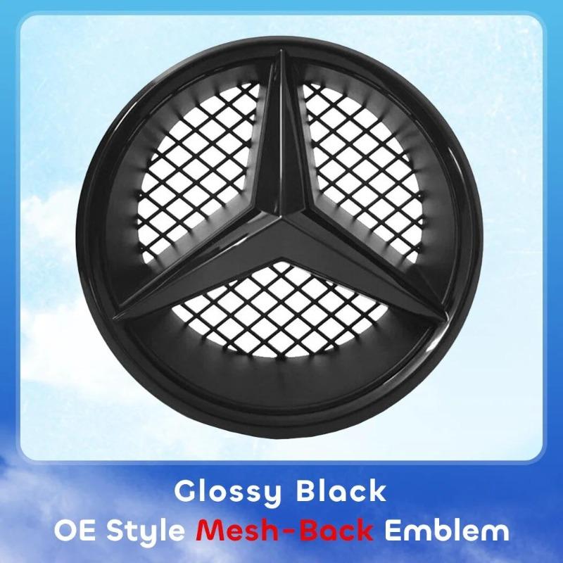Эмблема Звезда на Решетку Радиатора Автомобиля 3D Зеркальная OE Стиль Плоская Поверхность Для Mercedes Benz W245 W204 X204 B180 B200 B250 C280 C300 C350