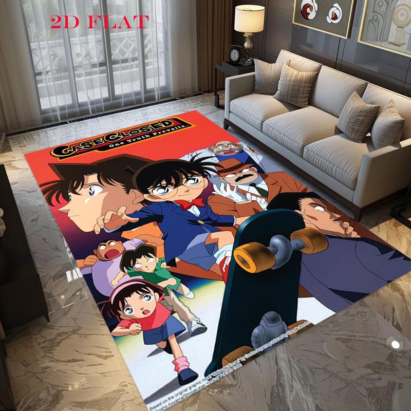 Detective Conan Blue Sapphire Anime Print Carpet Floor Mats Doormat Room Doormat Dormitory Decoration