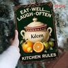 Металлическое Настенное Искусство Винтажный Французский Кухонный Декор с Лимонами