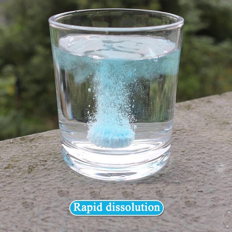 Многофункциональное концентрированное шипучее средство для чистки стекол Концентрированные таблетки