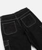 VASTIC Wide Cargo Denim Bermuda Pants_Black