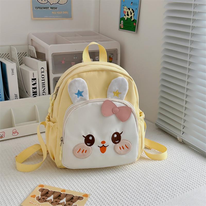 Детский школьный рюкзак для детского сада с изображением девочки-кролика