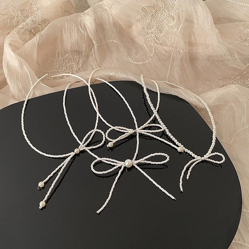 Все жемчужные ожерелья-банты, которые вы хотите, здесь, супер фея личность и темперамент универсальная модная цепочка на шею цепочка на ключицу