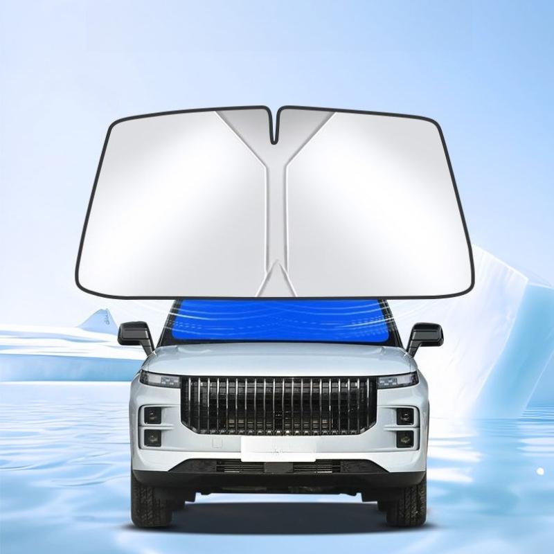 Для Jaecoo J7 2023 2024 Автомобильный козырек на лобовое стекло Блокирует УФ-лучи Отражатель Автомобильный козырек на окно Защитная крышка Складной солнцезащитный козырек 1 шт.