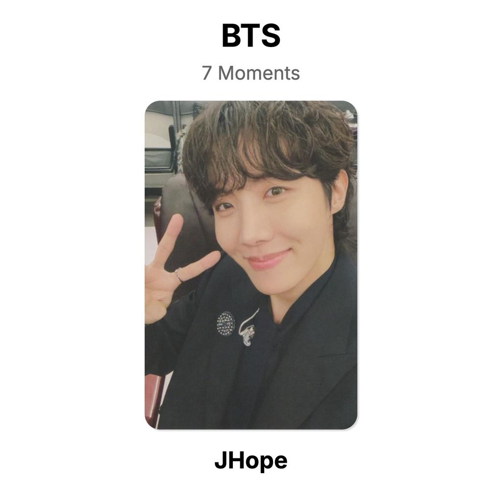 BTS Официальная фотокарточка 7 Moments