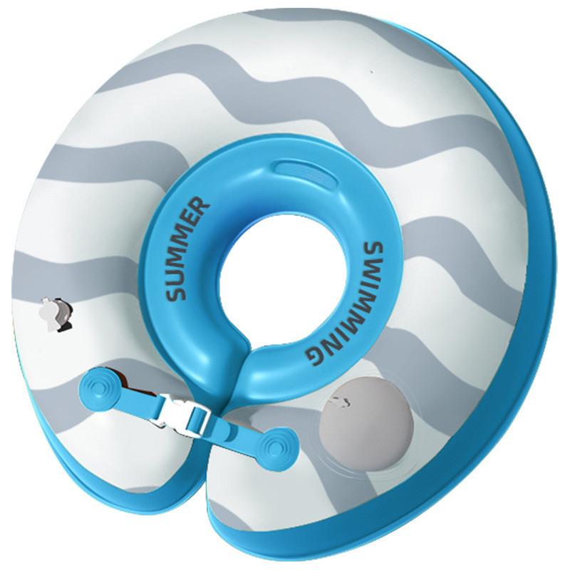 Детский надувной ПВХ круг на шею для новорожденных Экологичный воротник для купания ребенка Геометрический узор Плавание Водная активность