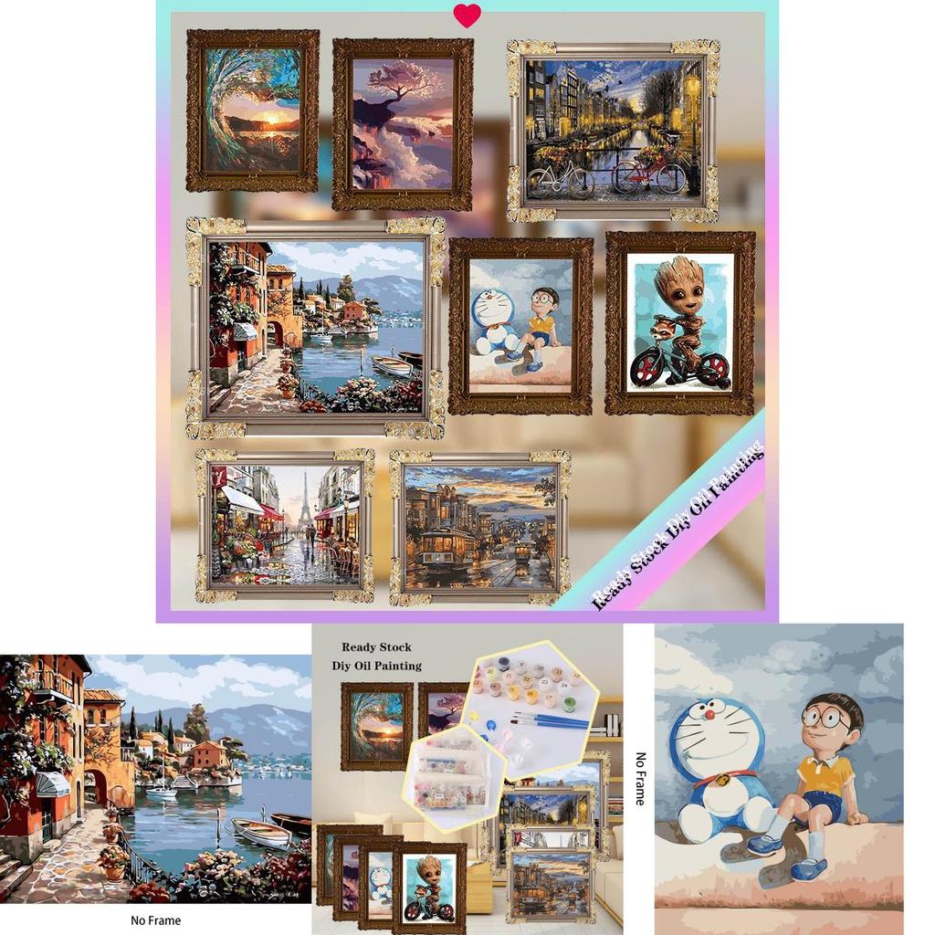 Изысканный набор для рисования по номерам своими руками для детей и взрослых с экологически чистыми акриловыми красками