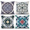 Blue Geometric Decorative Pillowcase Interior Decoration Office Living Room Home Pillowcase