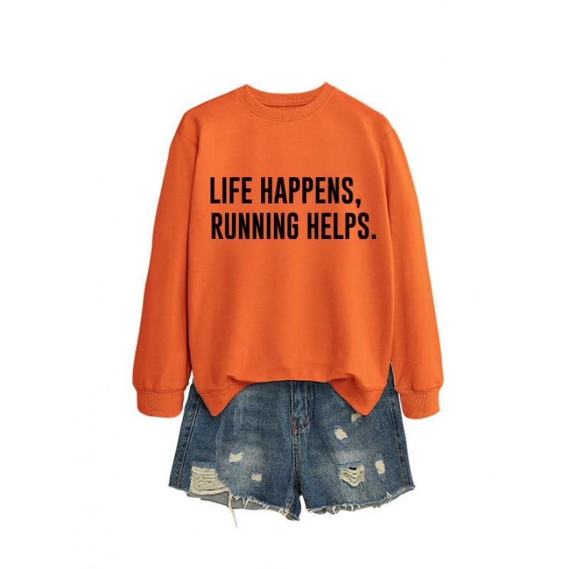 Womens Oversized Casual Long Sleeve Hoodie Sweatshirt With Print Design Comfort Fit