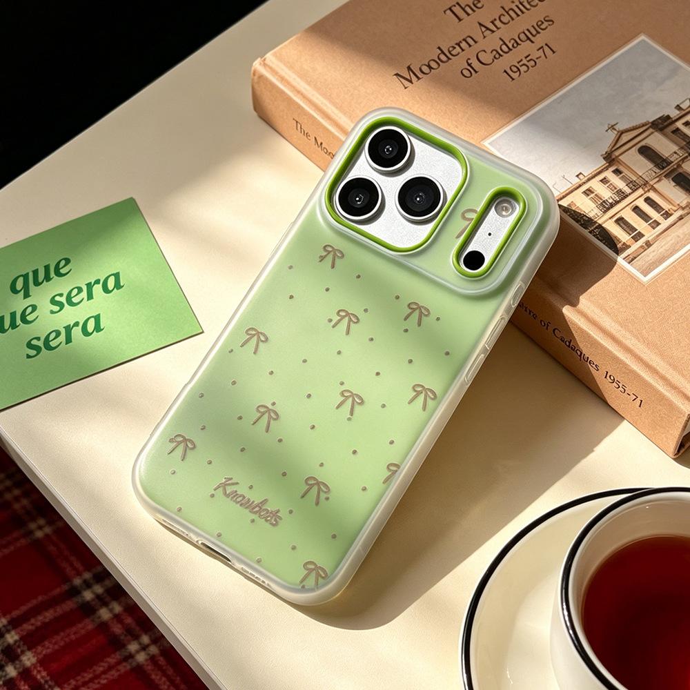Бант в горошек подходит для чехла на мобильный телефон oppo niche 17 pro матовый iPhone17/16 Huawei vivo Xiaomi